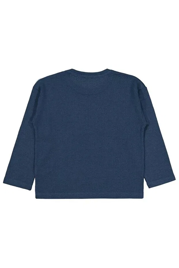 Детское худи с жаккардовым узором Civil Boys, Indigo — фото 2