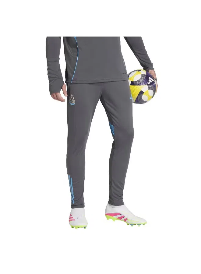 Штаны тренировочные футбольные с логотипом Newcastle United Adidas, серый — фото 2