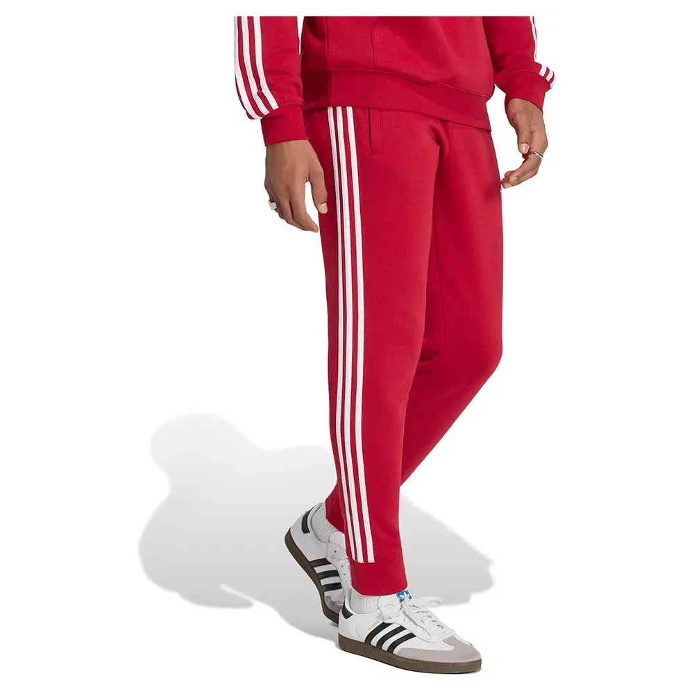 Мужские спортивные брюки с фирменными лампасами Adidas Originals 3 Stripes, Red