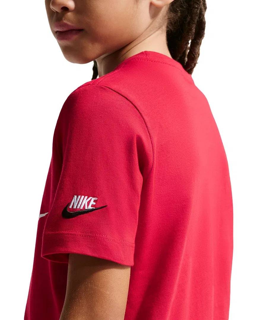 Футболка Nike Sportswear с коротким рукавом и круглым вырезом, Gym Red — фото 4