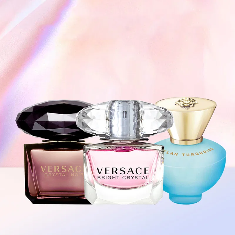 Женский набор мини-парфюмов VERSACE, 3x5 мл, Starry Night Crystal, Pink Radiance Crystal Diamond, Peninsula Memory — фото 3
