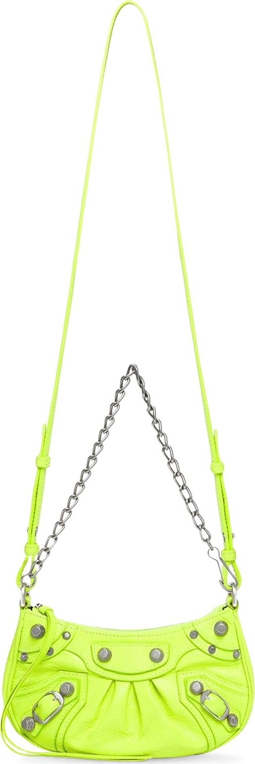 

Сумка Balenciaga Mini Le Cagole Chain Bag Fluorescent Yellow, желтый