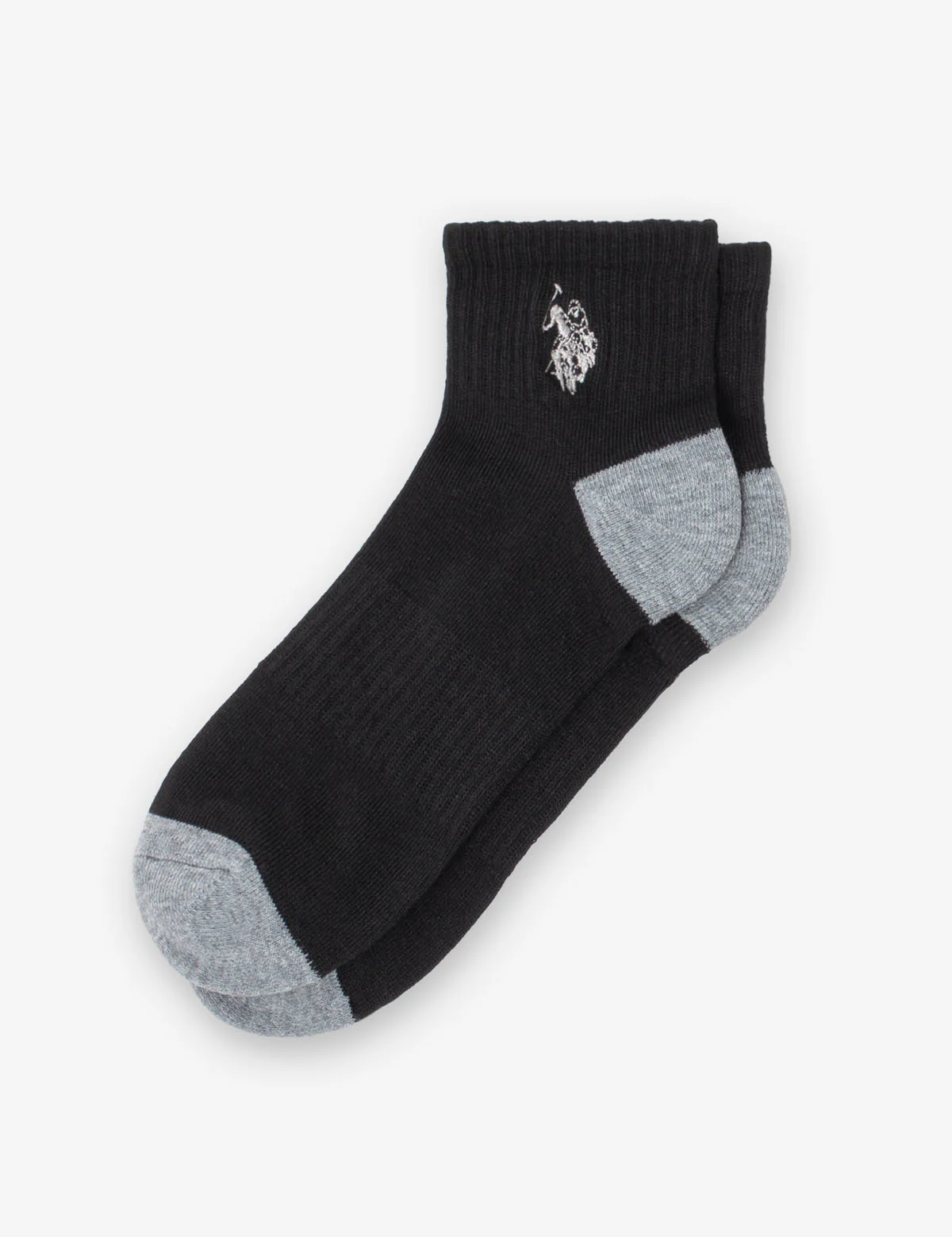 

Комплект носков U.S. Polo Assn Mens 6pk Black Quarter Crew, черный