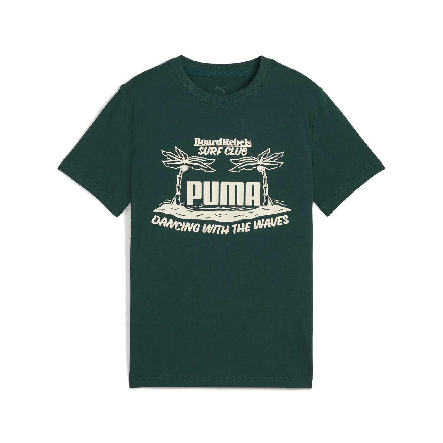Детская футболка с принтом Mid 90s Graphic Puma, Dark Myrtle Green
