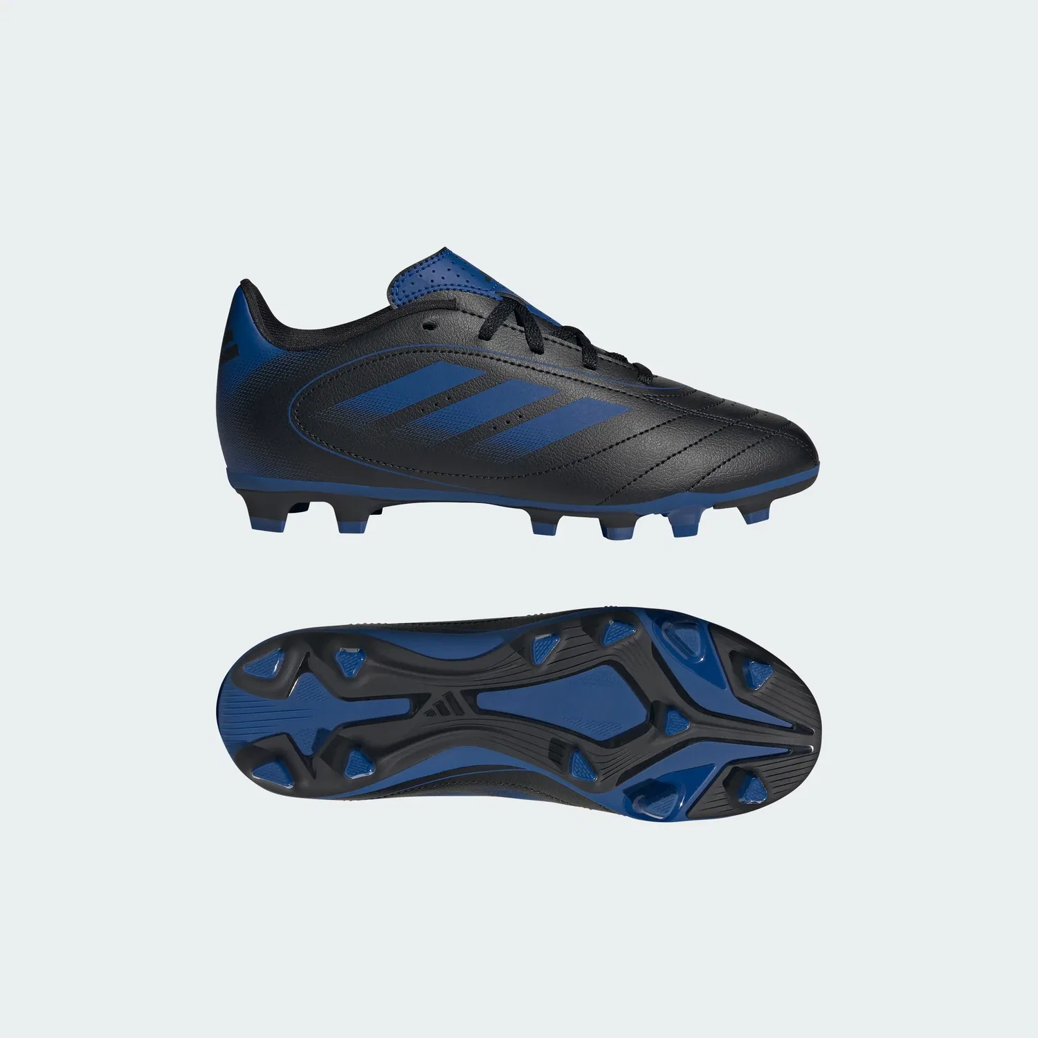 Детские футбольные бутсы для мальчиков с перфорацией Goletto IX adidas, Royal Blue / Core Black / Royal Blue