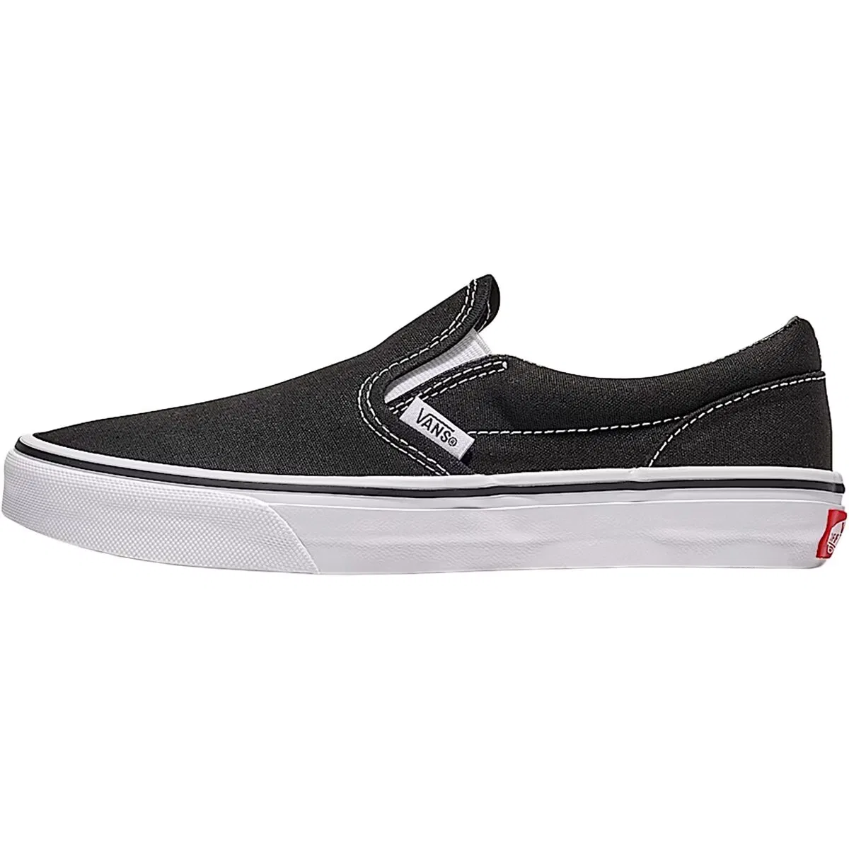 Детские кеды-слипоны с принтом Vans, черный
