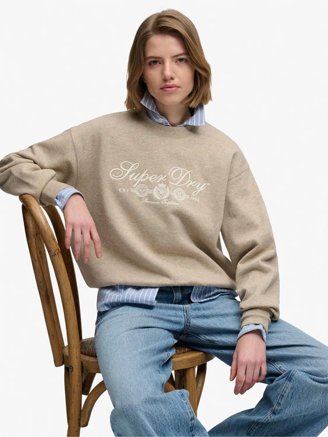 Свитшот Country Club Superdry, коричневый