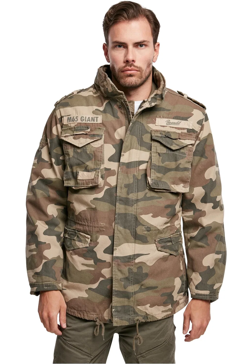 Мужская флисовая куртка M65 Giant Jacket Brandit, li.woodlan