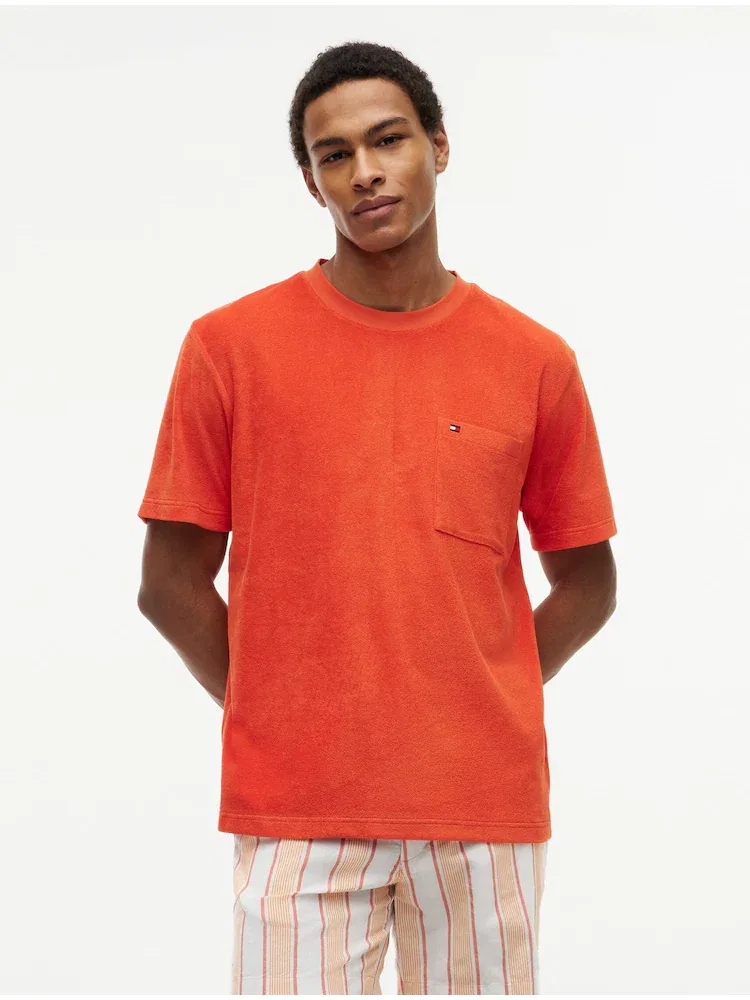 Футболка с круглым вырезом, Relax Fit TOMMY HILFIGER, Orange