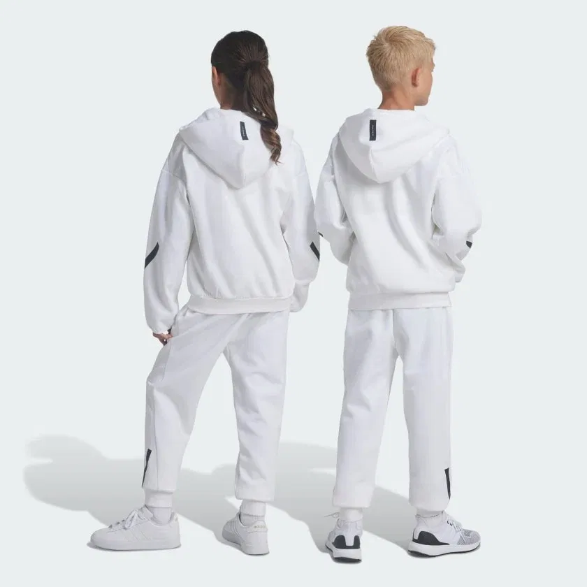 Детские спортивные брюки зауженные с принтом Z.N.E. adidas, Wonder Sage / Tactile Green — фото 2