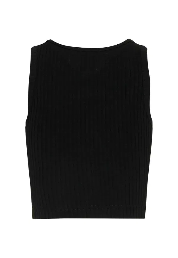 Топ из хлопка Palm Angels Black, черный — фото 2