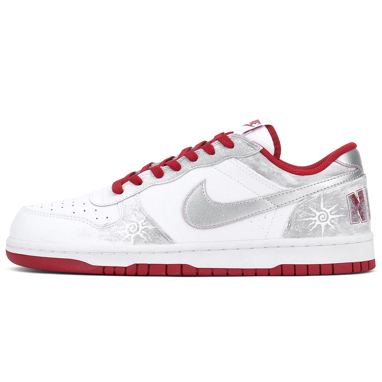 Кроссовки кеды Nike Big LOW серо-белые — фото 3