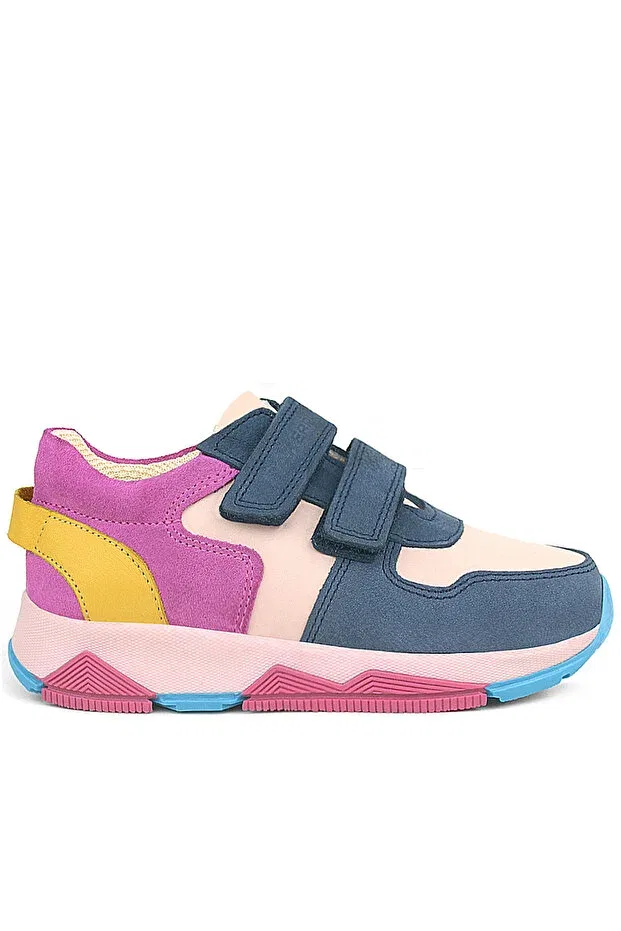 Детские кроссовки для девочек кожаные Rakerplus, Navy Blue — фото 3