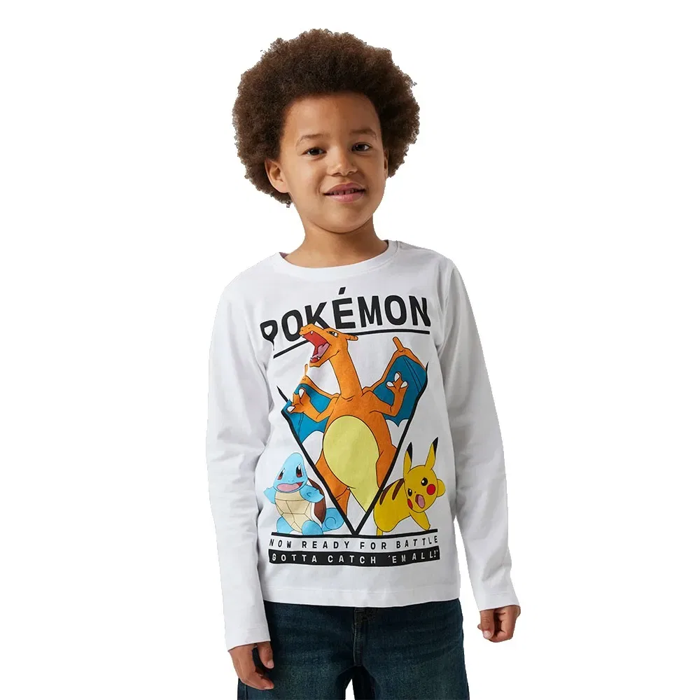 Футболка с длинным рукавом Pokemon Name It, белый