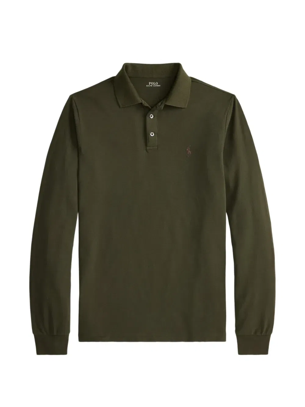 Рубашка-поло узкого кроя Polo Ralph Lauren, зеленый
