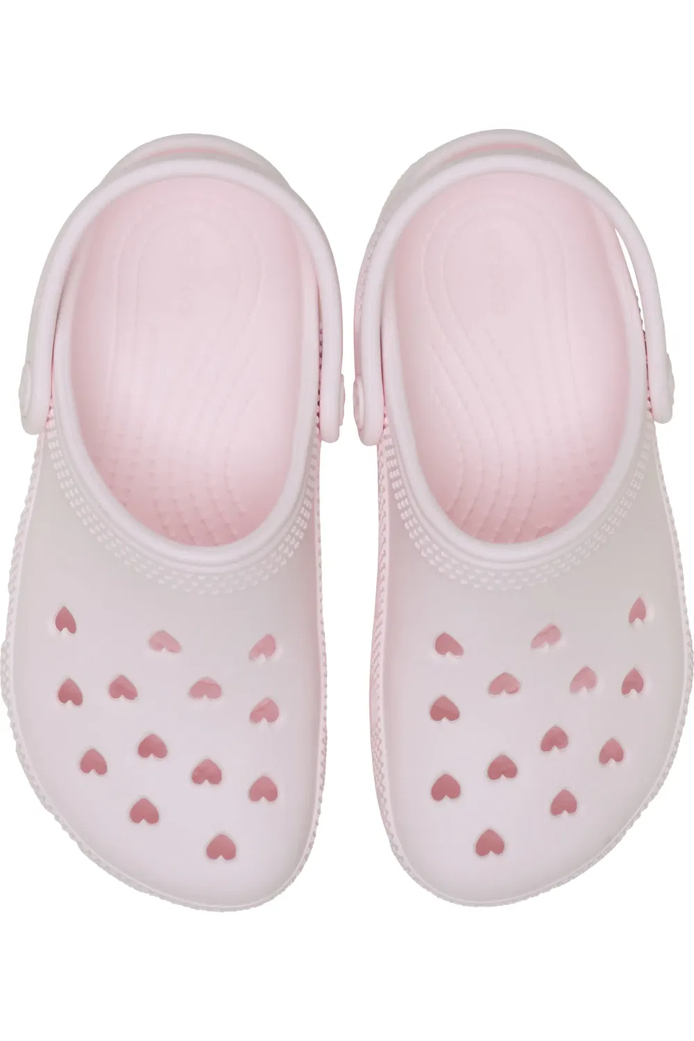 Детские сабо с вырезами-сердечками Classic Hearts Cutout Clog CROCS, Bubble Ice — фото 3