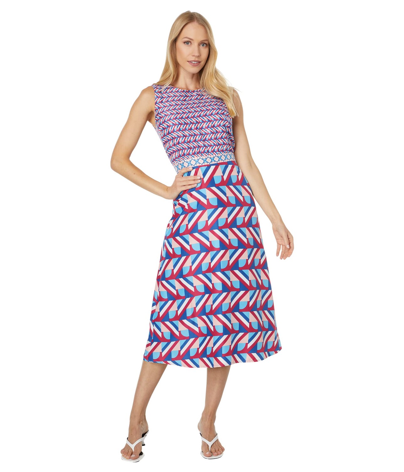

Платье Maggy London, Mixed Placement Print Midi