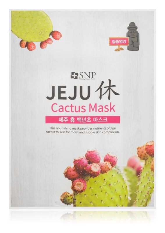 

Увлажняющая тканевая маска с питательным эффектом SNP Jeju Cactus