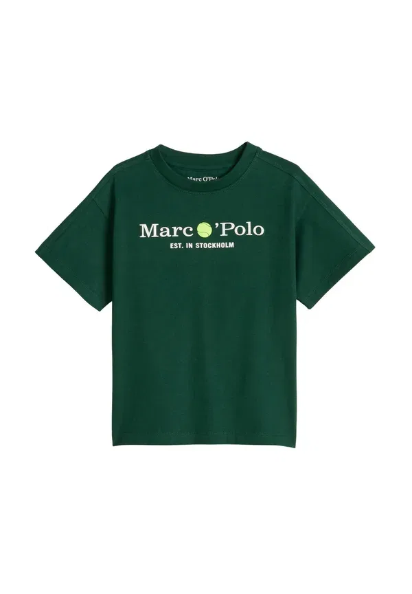 Футболка хлопковая Print T-shirt, grass green Marc O'Polo, зеленый — фото 3