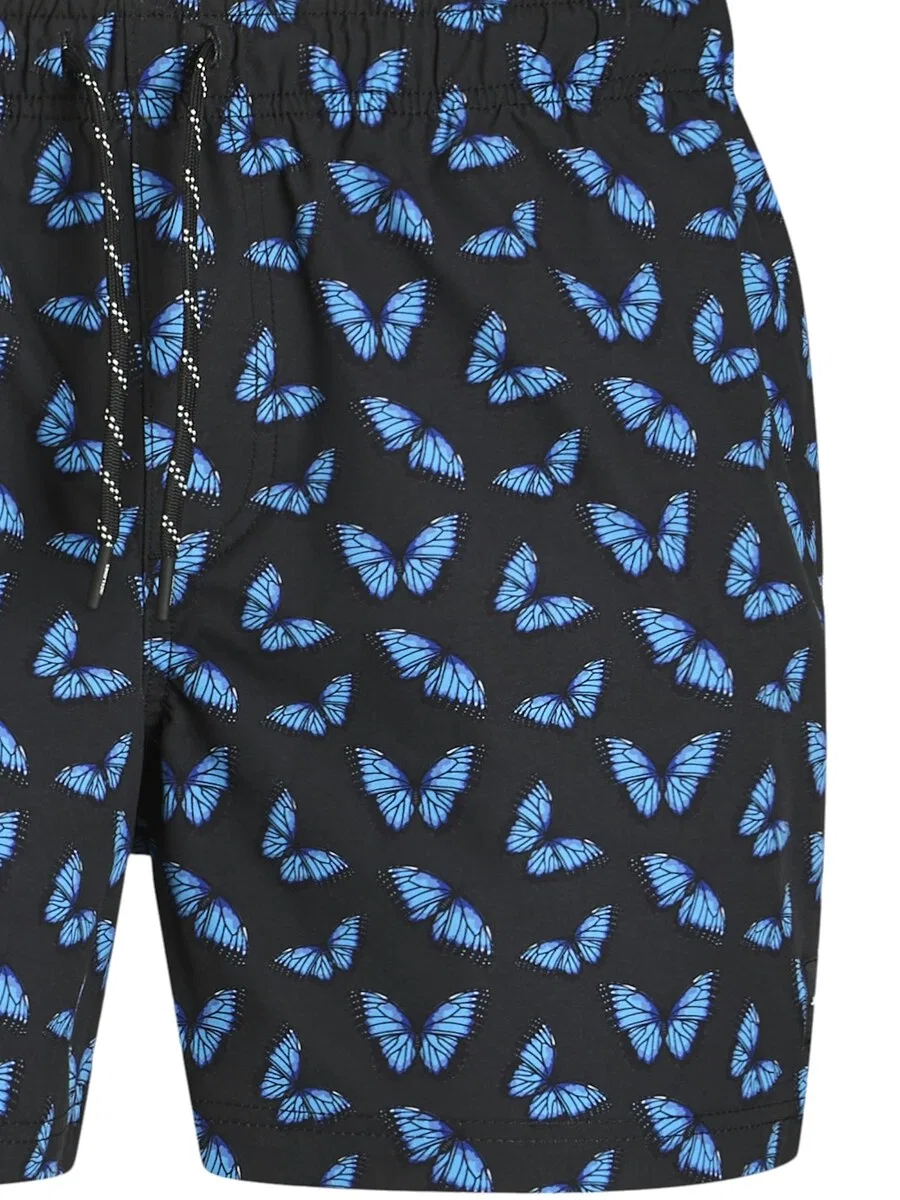 Детские пляжные шорты 'JJMaui' черного цвета Jack & Jones Junior — фото 3