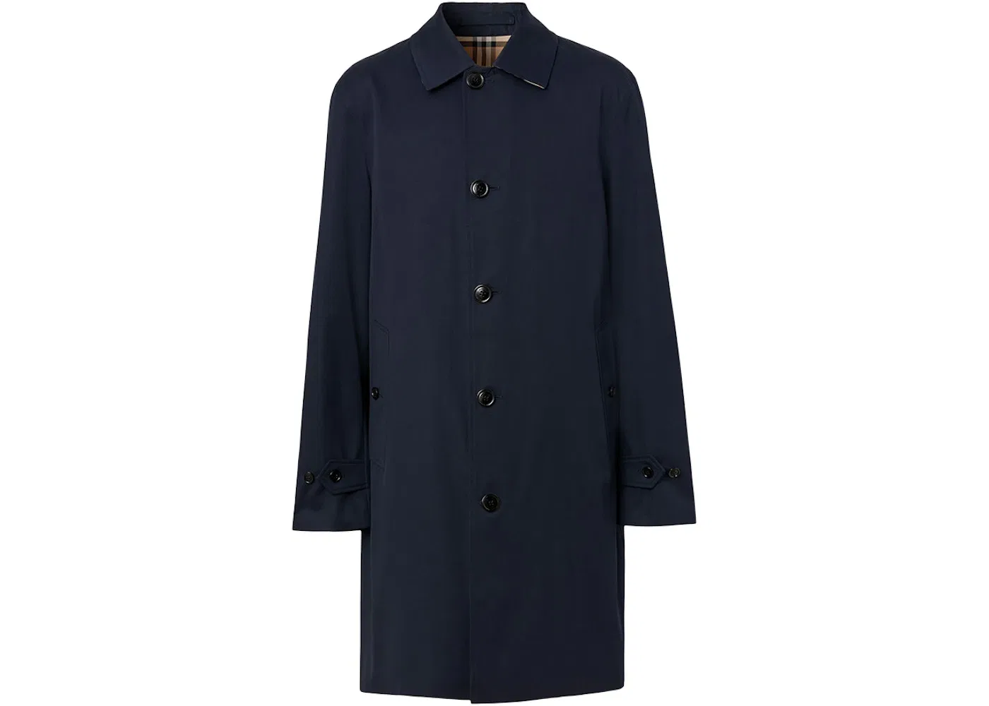 Мужское пальто двубортное модель Coat Burberry, Coal Blue