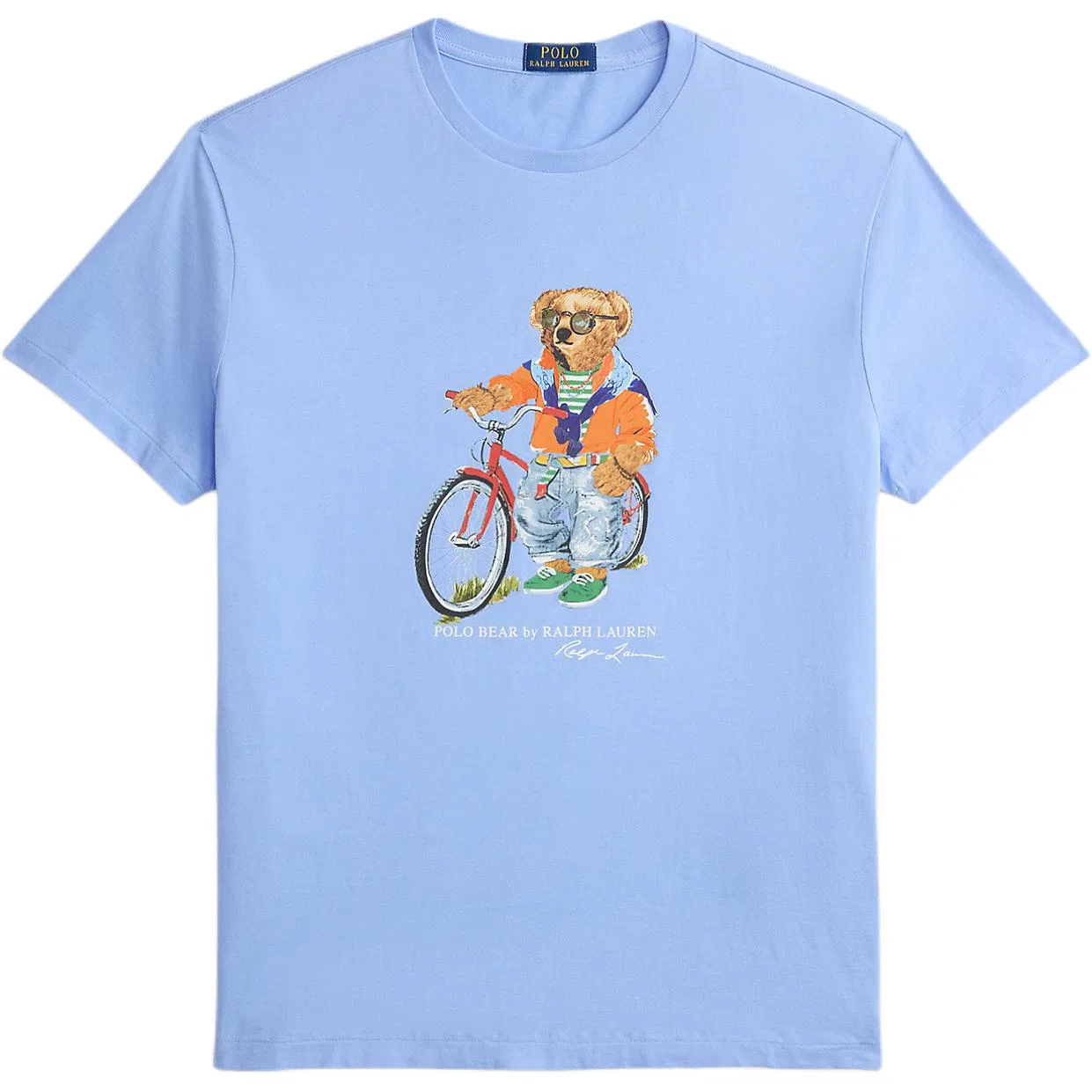 Мужская футболка с принтом Polo Bear Custom Slim Fit Polo Ralph Lauren