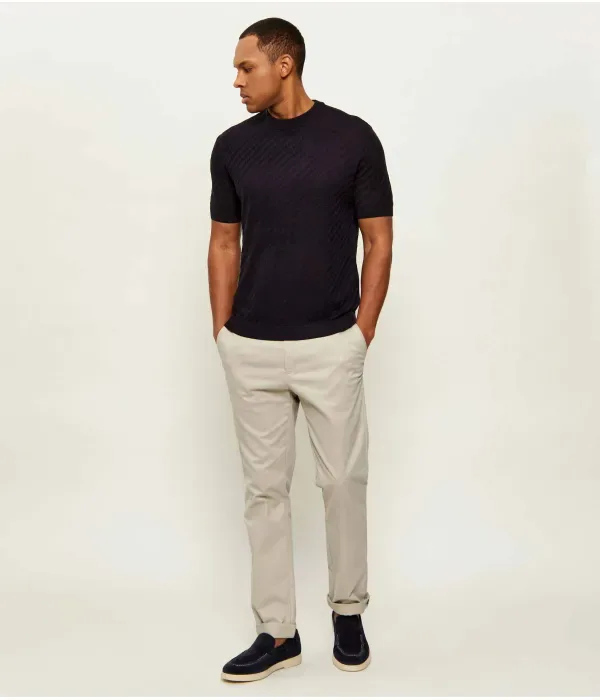 Свитер slim fit Emporio Armani, темно-синий — фото 2