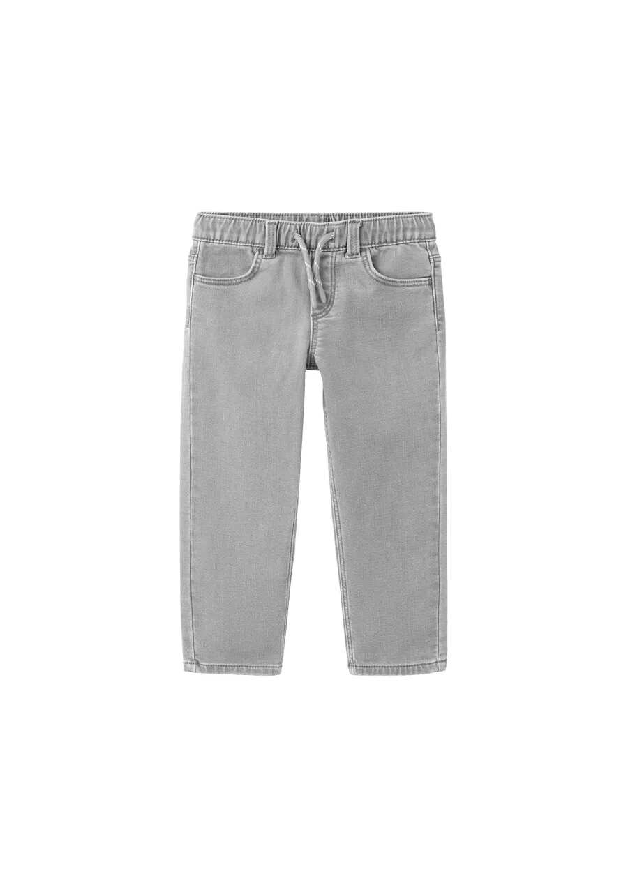 Детские джинсы MANGO KIDS Slim fit 'PABLO' светло-серого цвета