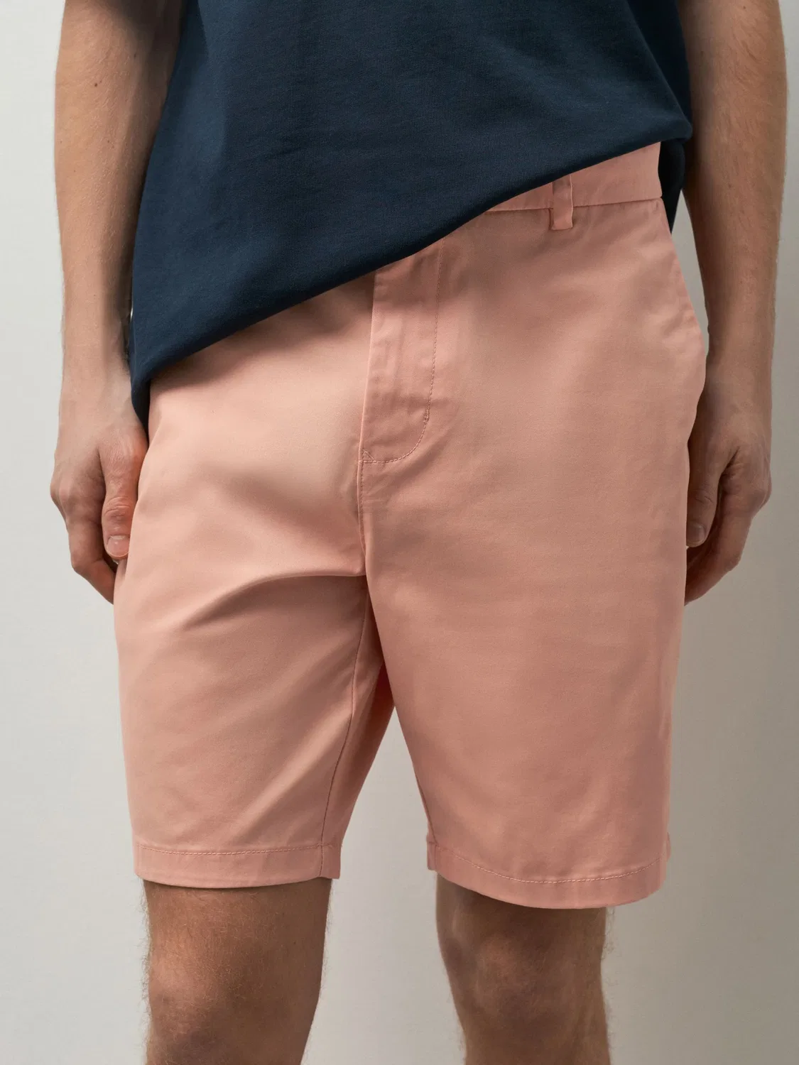 Шорты чинос Slim Fit Stretch Next, персиковый