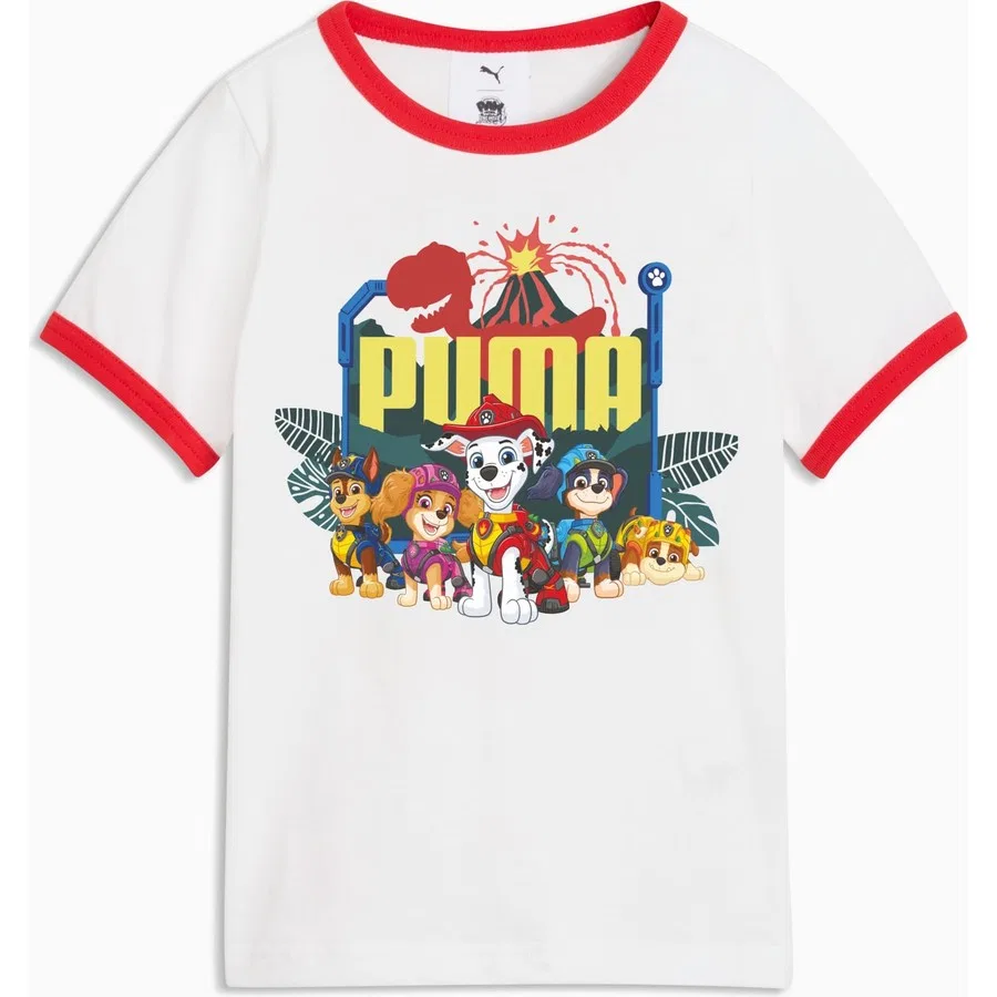 Детская футболка с принтом Puma x Paw Patrol, Puma, Белый — фото 4