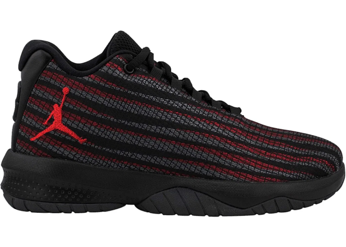 Детские кроссовки Lifestyle Jordan B. Fly Jordan, Black/Gym Red-Dark Grey