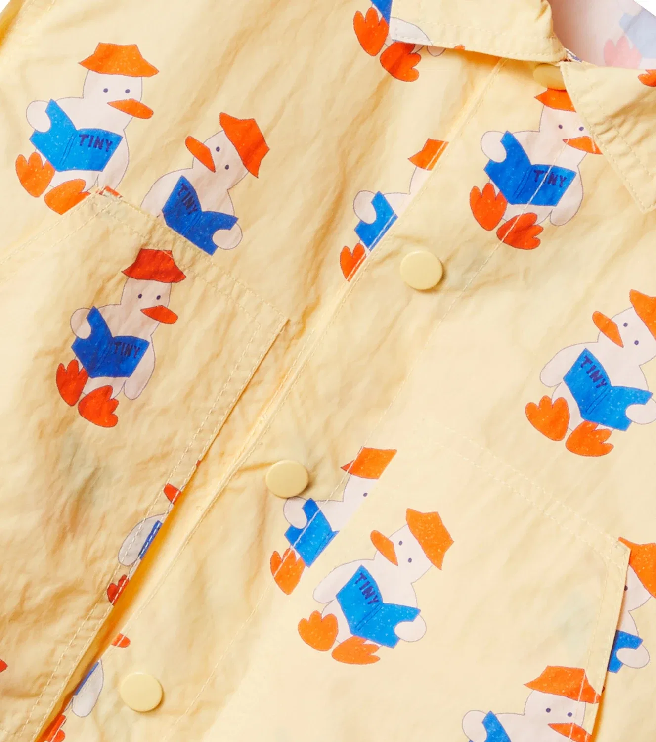 Легкая куртка с принтом Читатели Tinycottons, желтый — фото 3