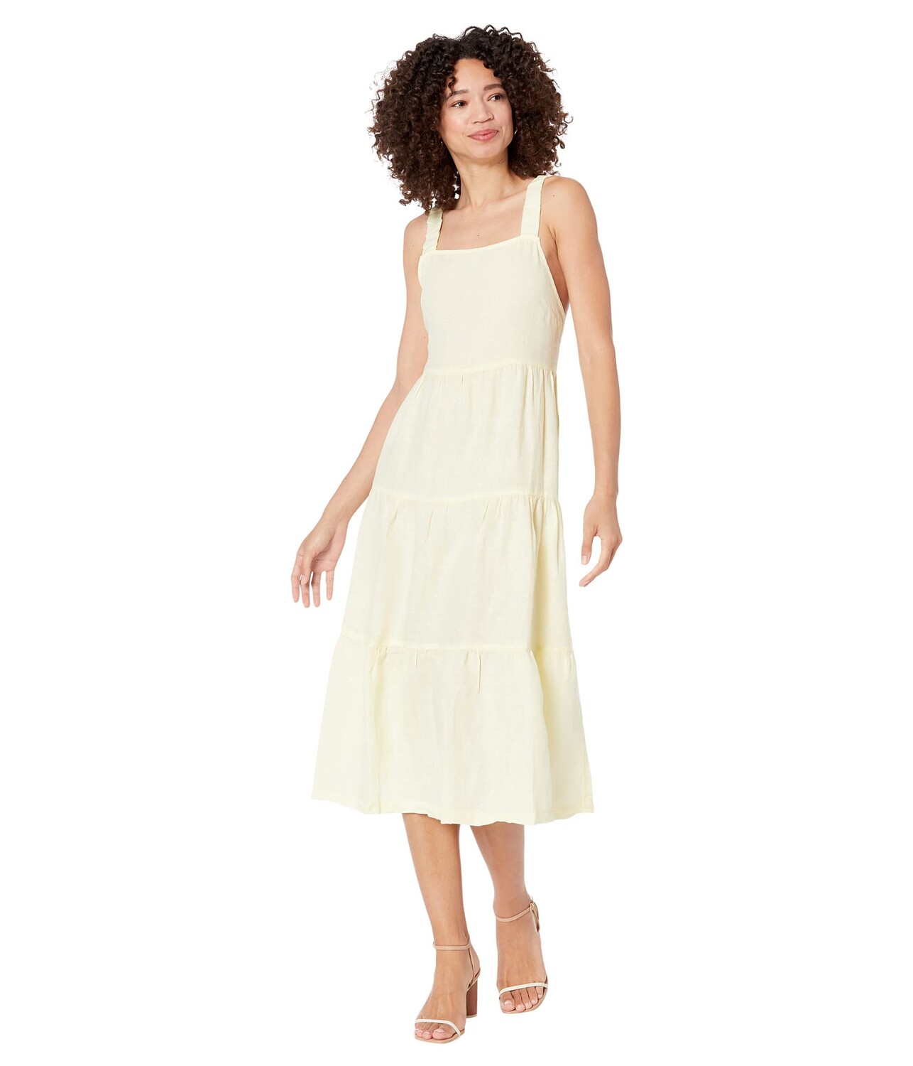 

Платье bella dahl, Scrunch Strap Tiered Midi Dress
