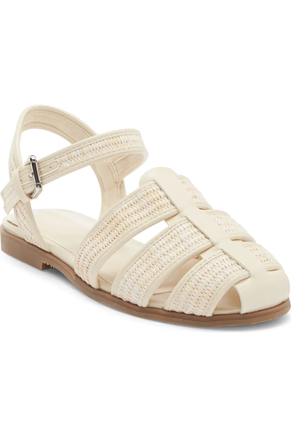 Детские сандалии с плетеными ремешками Merri Fisherman Sandal Nordstrom, Ivory