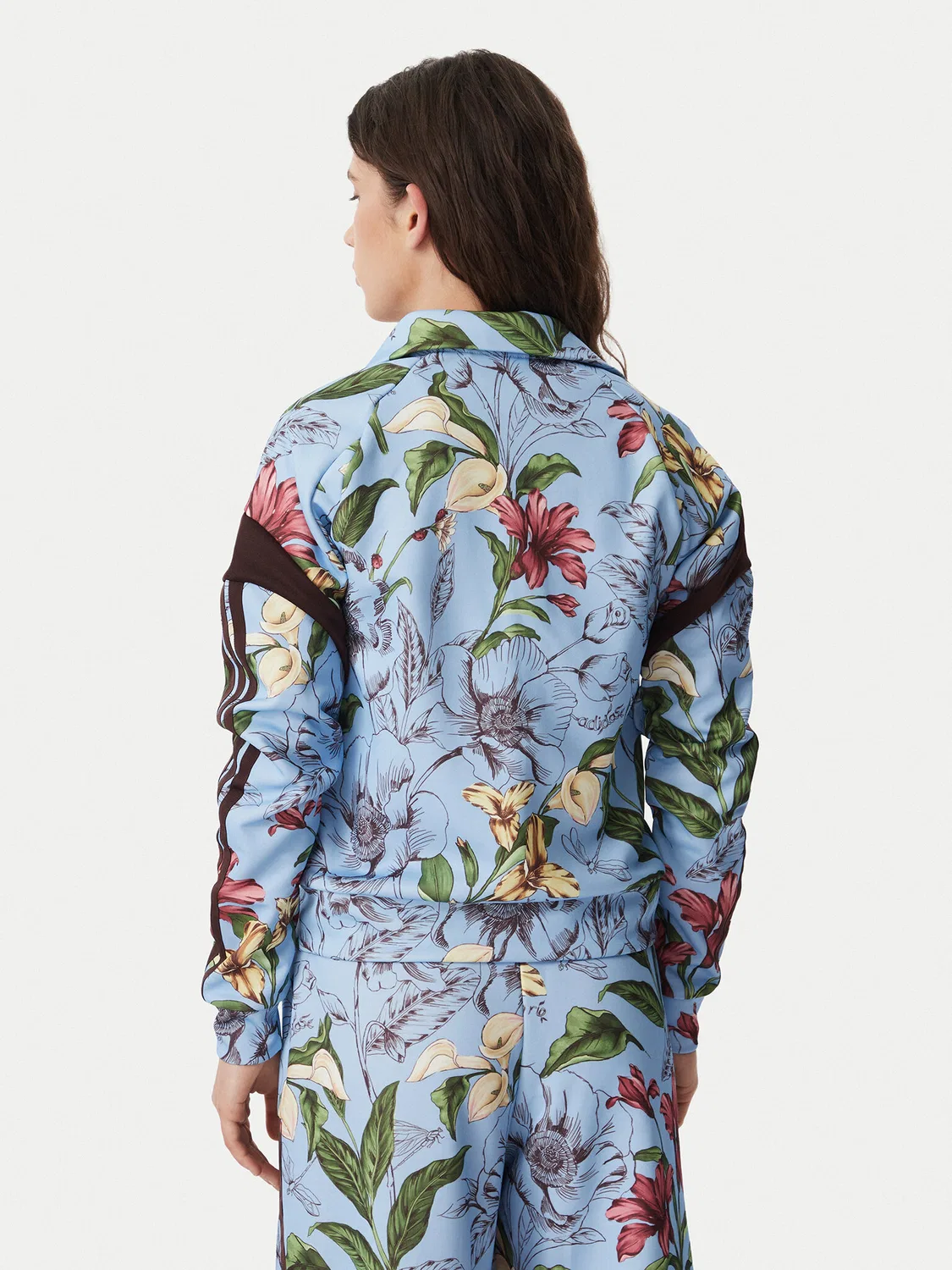 Женская толстовка стандартного кроя Frarm Rio House Of Trio Track Top Adidas, голубой — фото 3
