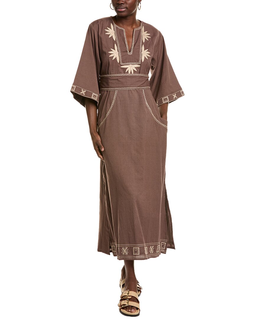 

Платье миди Phie Collective, коричневый