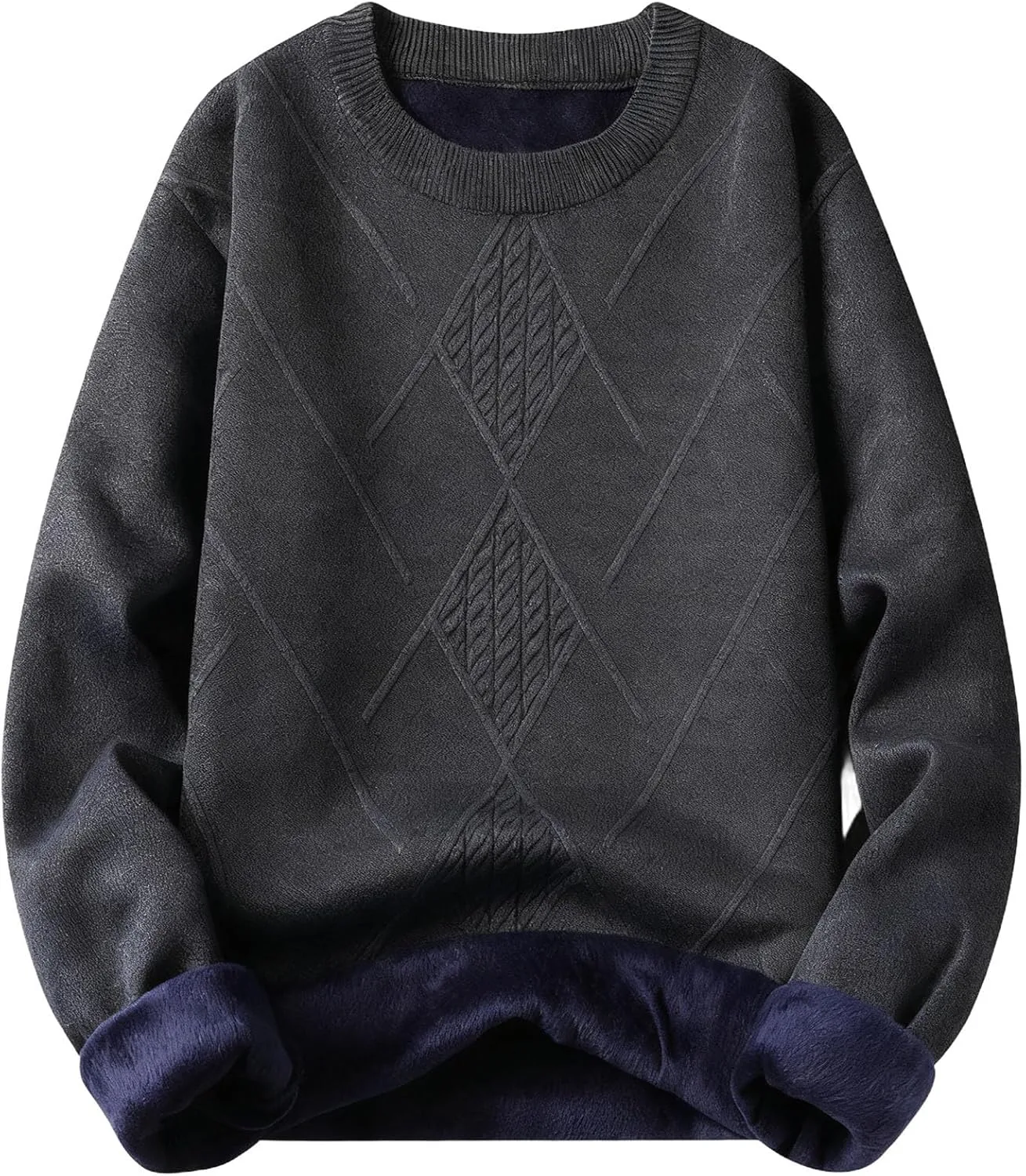 

Мужской свитер Sherpa Lined Casual Fleece с длинным рукавом