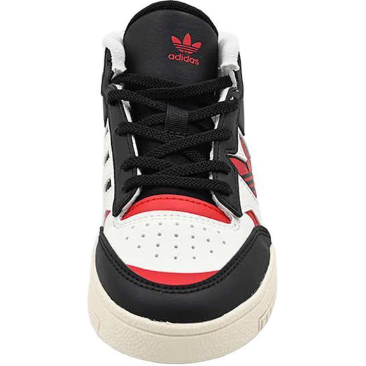 Детские кроссовки для скейтбординга DROP STEP XL 2.0 с противоскользящим износостойким низким верхом Adidas Originals, белый/красный/черный — фото 4