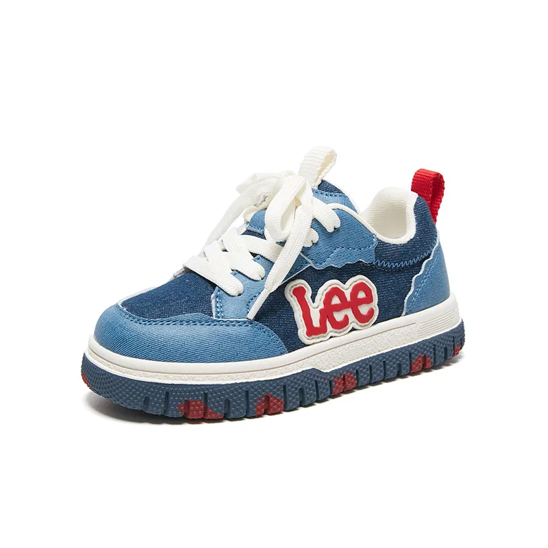 Детские скейтборд-кроссовки с джинсовой тканью Lee, Denim Blue — фото 4