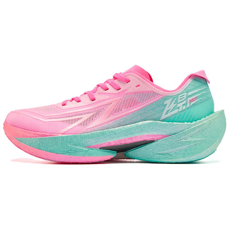 

QIAODAN Фейинг Про 2.0 противоскользящие износостойкие увеличивающие рост низкие кроссовки для тренировок и бега мужские Аврора Пинк/Марс Грин, цвет Aurora Pink/Mars Green