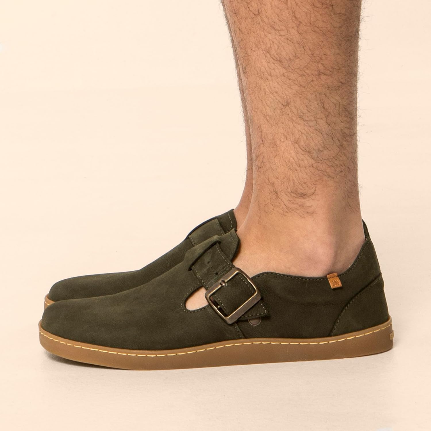 Кроссовки El Naturalista Unisex N5913 OrigenLow-top, Cuero, 40 EU Weit, хаки — фото 4