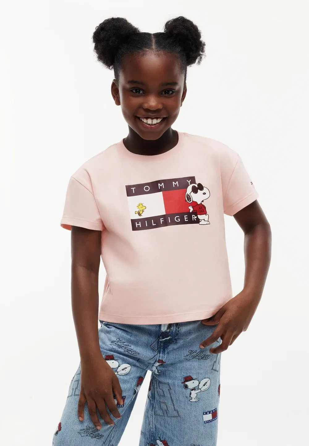 Футболка с принтом флага Peanuts - футболка с принтом Tommy Hilfiger, Whimsy Pink — фото 3