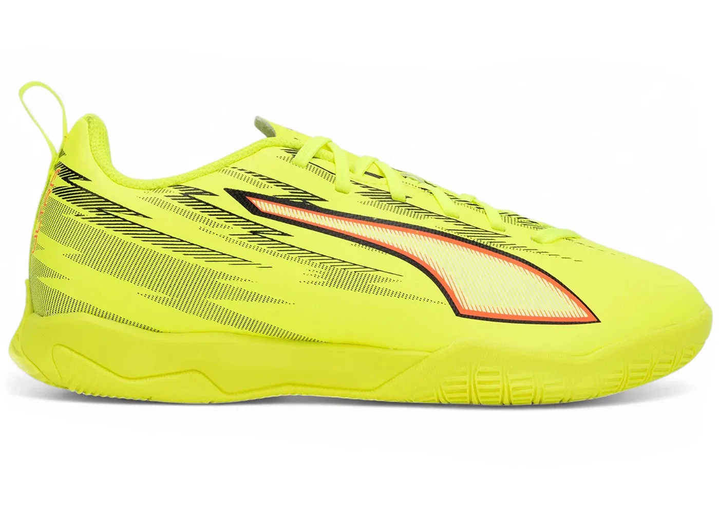 Детские кроссовки для футбола Puma Ultra 6 Play IT Jr Puma, Yellow Alert/Puma Black/Glowing Red/Lime Squeeze