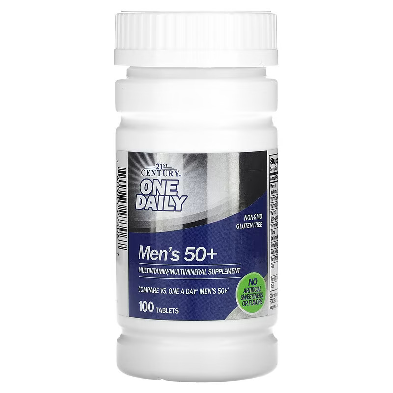

Мультивитамины 21st Century One Daily, Men's 50+, 100 таблеток
