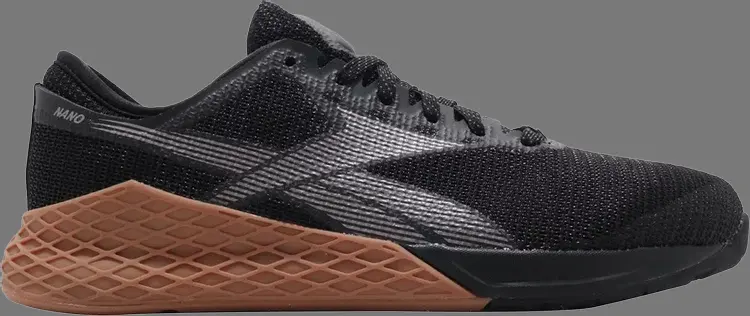 

Кроссовки Reebok Nano 9, черно-коричневый, Черный;серый, Кроссовки Reebok Nano 9, черно-коричневый