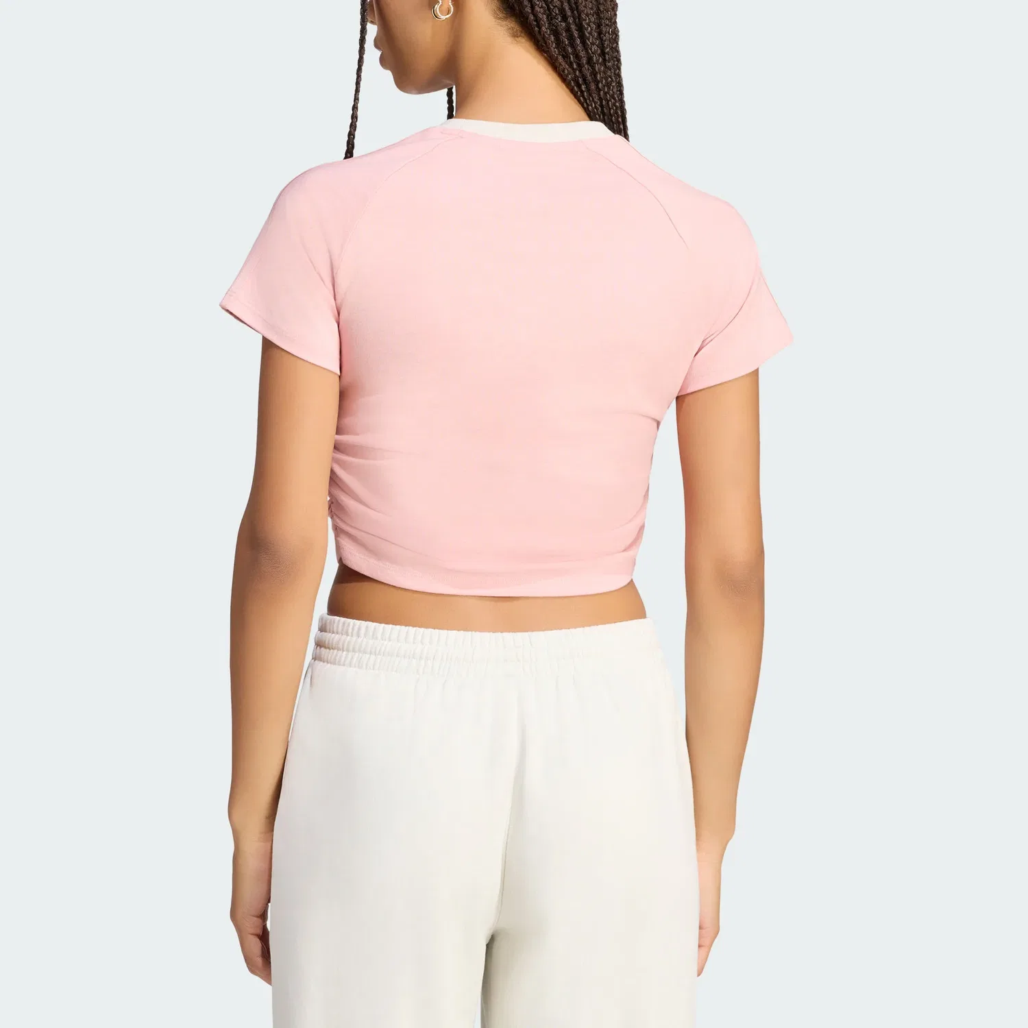 Футболка унисекс с круглым вырезом Adidas Originals X Jennie, Pink — фото 4