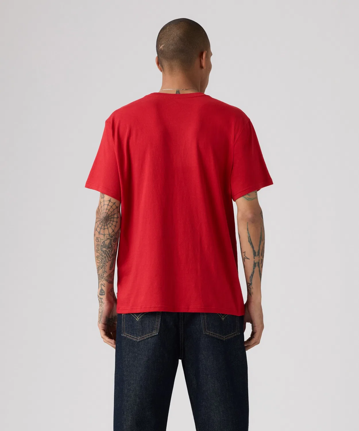 Мужская футболка с коротким рукавом, свободный крой Levi's, Red — фото 3