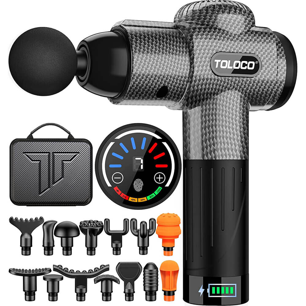

Массажер перкуссионный Toloco EM26 Handheld Deep Tissue, карбон