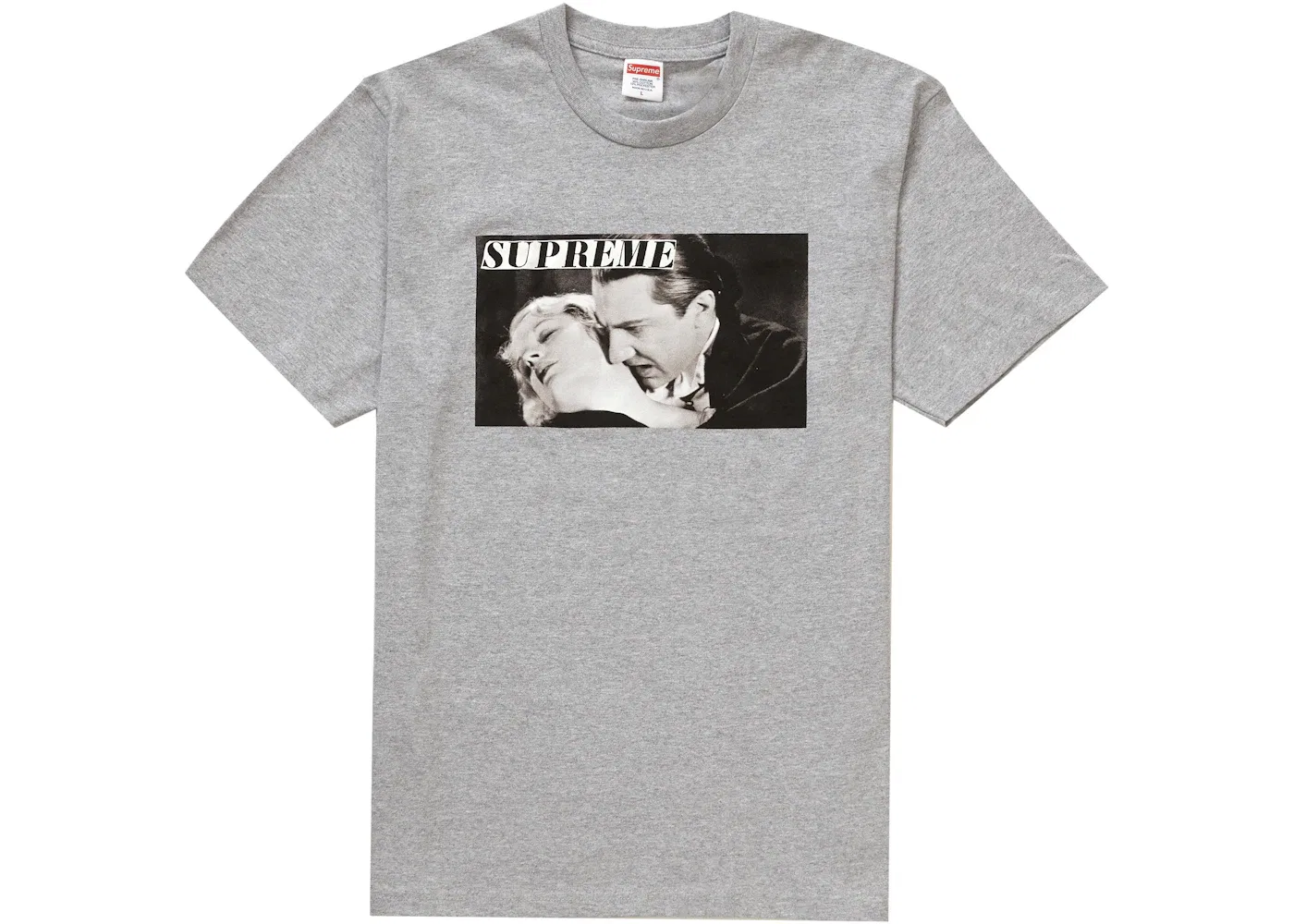Мужская футболка с принтом Bela Lugosi Tee Supreme, Heather Grey