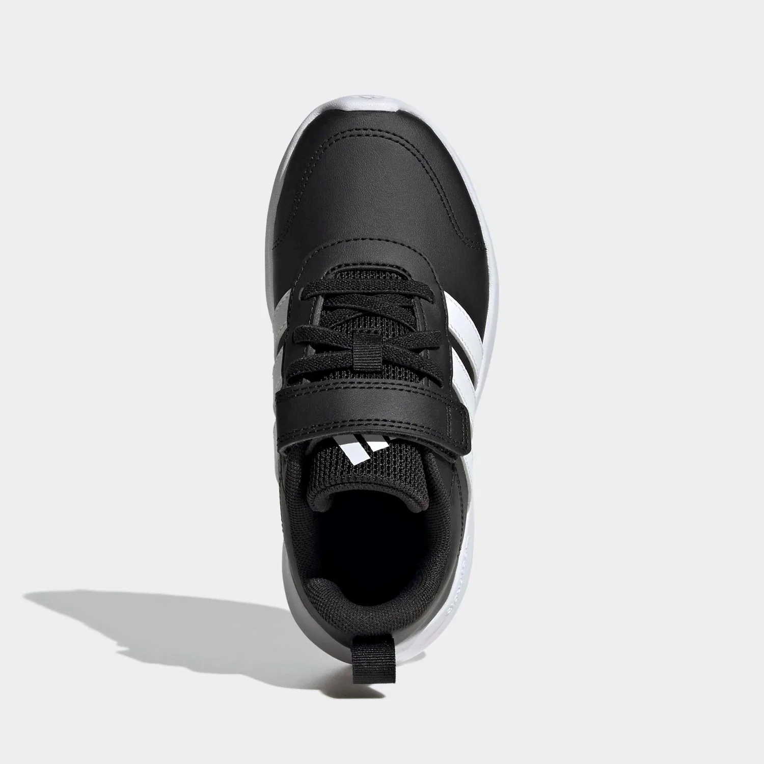 Детские спортивные кроссовки с липучкой Adidas Sportswear, Core Black/White/Core Black — фото 4